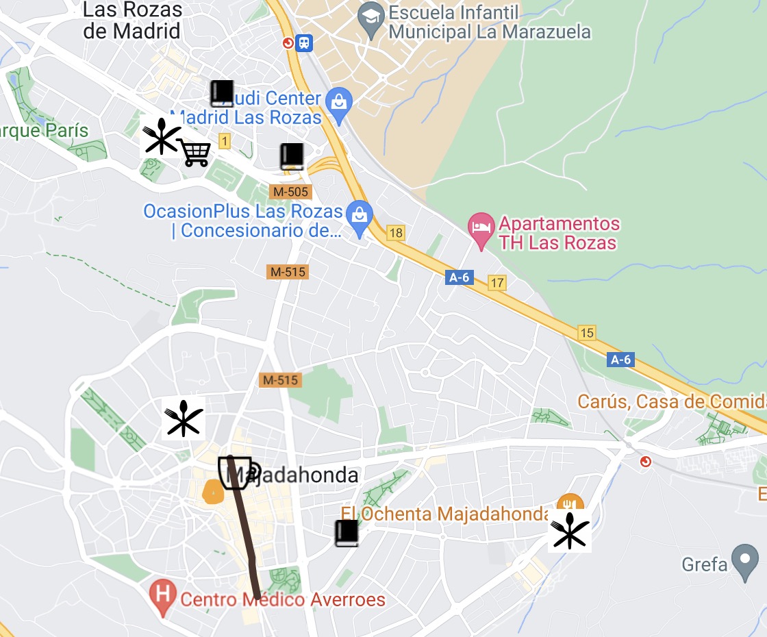 Map of Surroundings